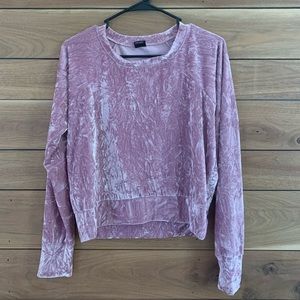 Free Press Pink Velvet Top